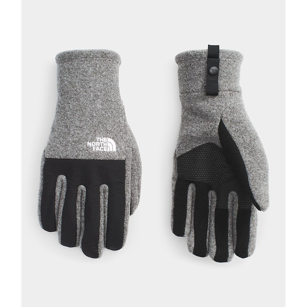 The North Face Gloves Mens Australia - The North Face Denali Etip™ Grey (LAM-629508)